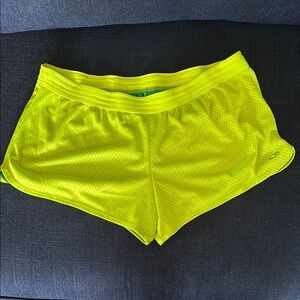Champion Neon Yellow Green  Athletic Shorts Lightweight Breathable